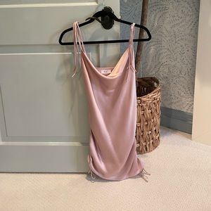 Reset - Pink Silk Mini Dress - Size S